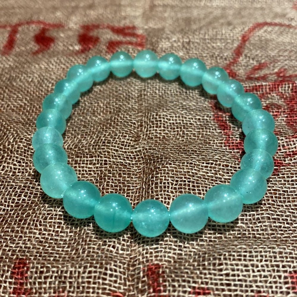 8MM Light Green Aventurine Bead Stretchy Bracelet